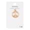 Gold Metal Peace Sign Pendant by Bead Landing™